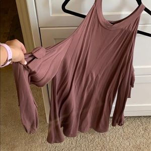 Cold shoulder sweater